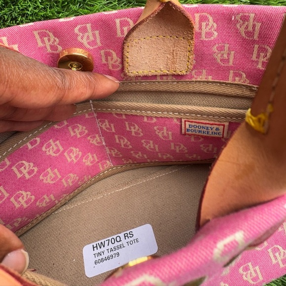 Dooney & Bourke Small Tulip Tassel Tote in Pink - Picture 5 of 12